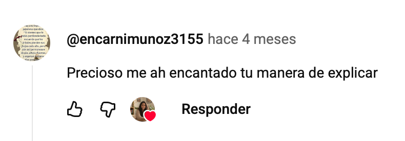 Comentario en YouTube
